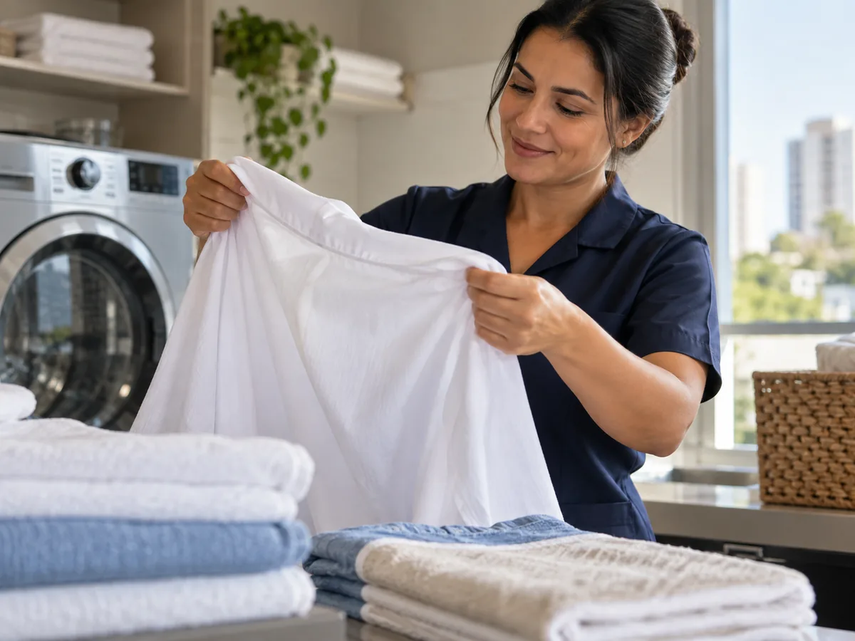 Detalhe que ajuda a entender lavanderia de roupas